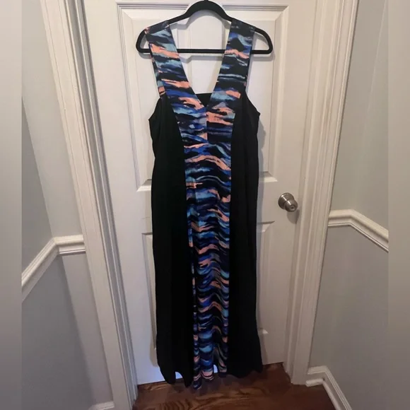 chinese dress ladies New Anthropologie Black & Pink Floral